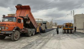 عملیات اجرایی آسفالت خیابان فردوسی محله اجگرد