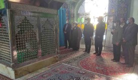 برگزاری آیین غبار روبی و عطر افشانی گلزار مطهرشهدای بهاران 